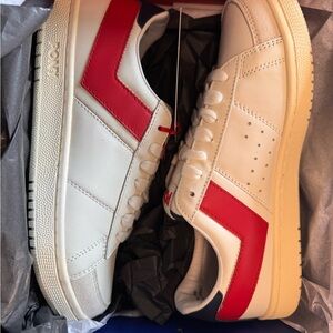 Pony Red and White Sneakers